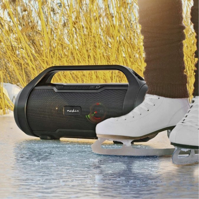 Altoparlant portativ Nedis Party Boombox, Bluetooth, 80W, IPX5, i zi