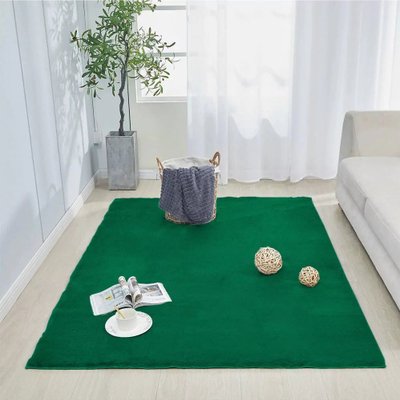 Tapet dhome Room Rug Rabbit Strado, 120x160 cm, push i butë, jeshile e errët