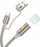 Kabllo Hoco UA38C USB A në USB C, 30cm, me dritë LED, ngjyrë ari