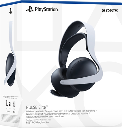 Kufje gaming Sony PULSE Elite Wireless, për PS5, me mikrofon, bardh e zi