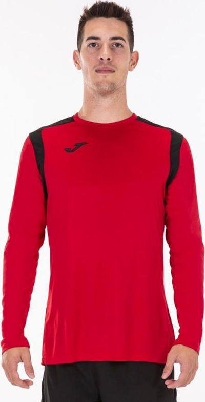 Bluzë futbolli për fëmijë Joma Championship V Jr 101375.601, poliester i ajrosshëm, mëngë të gjata, e kuqe