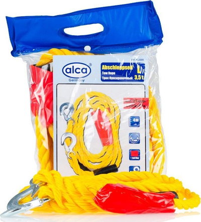 Litar tërheqës ALCA 403300, 4 m, 3.5 ton, i verdhë