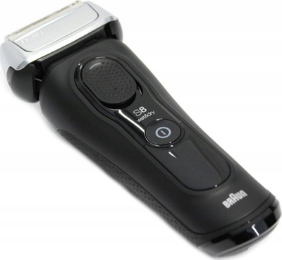 Aparat rroje elektrik Braun Series 8 8560cc, me bazë SmartCare, për rroje me ujë dhe thatë, i zi