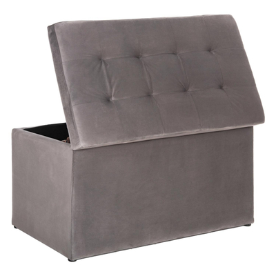 Stol me hapësirë magazinimi Punk 90x50x50Hcm (HM279.11), gri