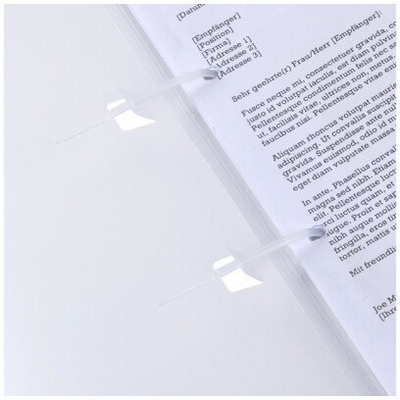 Dosje plastike A4 transparente me kapëse, PP, transparente