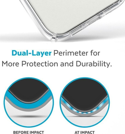 Kutia Speck Presidio Perfect Clear MagSafe për iPhone 14 Pro, dy shtresa, e tejdukshme