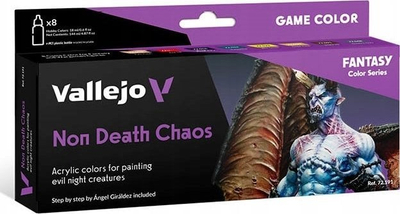 Сет акрилни бои Vallejo Game Color Non Death Chaos, 8 парчиња, за минијатури