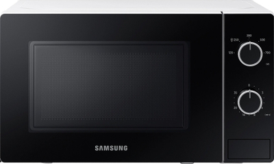Furrë me mikrovalë Samsung MS20A3010AH, 20L, me butona rrotull, bardhë e zezë