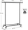 Raft rrobash SONGMICS Heavy Duty, 92-132 cm, mban deri 90 kg, i zi