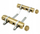 Manifold bronzi BRASS Manifold Bar, 4 qarqe, hyrje 1", dalje 1/2"