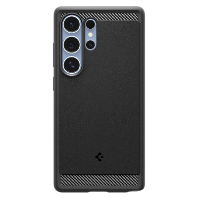 Kapotë telefoni Spigen Rugged Armor MagFit për Galaxy S25 Ultra, mbrojtje e fortë, e zezë mat