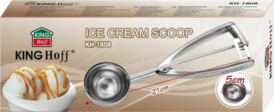 Lugë shërbyese KING Hoff KH-1808, çelik inox, ergonomike, argjendtë