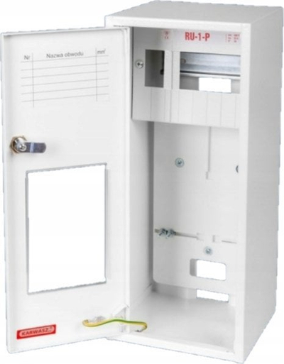 Panel elektrik shpërndarës Karwasz RU-1P Z/E, 1 fazë, metalik, i bardhë