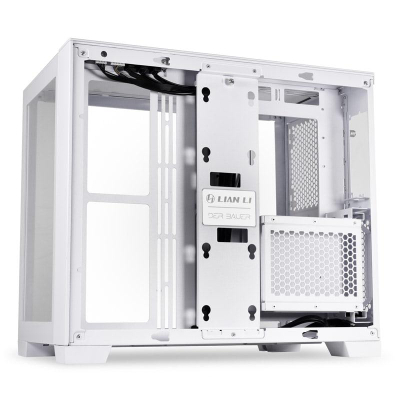 Kasa PC Lian Li O11 Dynamic Mini Snow Edition, ATX Micro ATX Mini ITX, xham i temperuar, e bardhë