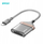 Lexues kartash Bwoo BZ64, USB-C në SD TF, 480 Mbps, gri