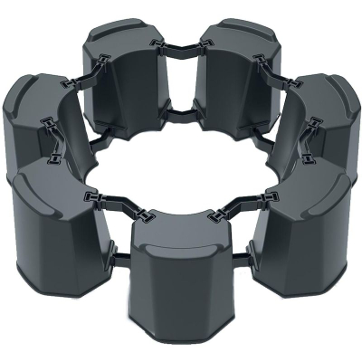 Bazë modulare për depozitë uji Waterform Modular Basecan Set, plastike, set me 25 copë, antracit
