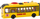 Autobus shkollor lodër LeanToys, me artikulacion, 1:16, dritë dhe zë, i verdhë
