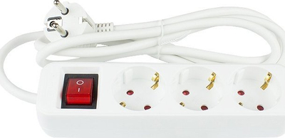 Zgjatues energjie Alcasa PS013 W015, 3 dalje, 1.5m, i bardhë