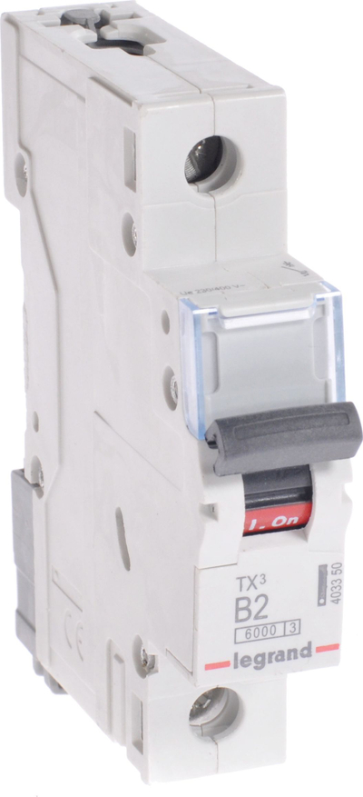 Ndërprerës automatik Legrand S301 TX3, 1P B 2A, 6kA AC