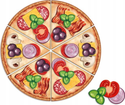 Друштвена игра Granna Pizza, едукативна, за деца 2-4 години, шарена