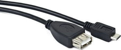 Kabllo USB Lanberg, USB MICRO (M) -> USB-A (F) 2.0, 0.15M, OTG, e zezë LANBERG-OEM