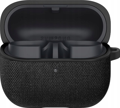 Këllëf Spigen Urban Fit për Samsung Galaxy Buds 3 Pro 3, pëlhurë premium, kompatibil me karikim wireless, i zi