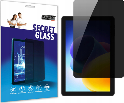 Xham privatësie Grizz SecretGlass për Doogee T10W, mbrojtëse ekrani, i zi