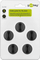 Organizues kabllosh Goobay Cable Management 1 Slot, set 5 copë, i zi