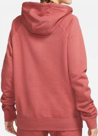 Bluzë me kapuç Nike Sportswear Essential Fleece, për goca, me logo të madhe, e kuqe