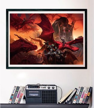 Puzzle Clementoni Dungeons & Dragons 39733, 1000 pjesë, 70cm, shumëngjyrësh