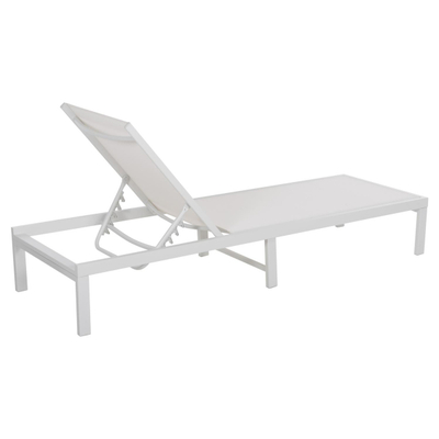 Shezllon Thatcher 196,5x64,5x92Hcm (HM5983.01), bardhë