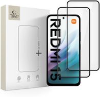 Xham mbrojtës Tech-Protect Glass Fit+, për Xiaomi Redmi 15 4G 5G, set 2 copë, transparent