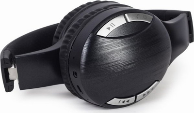 Kufje me Bluetooth Gembird BTHS-01, pa tela dhe me kabllo, të zeza