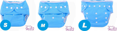Повторно употреблива пелена MILA Pocket Diaper, со PUL влошка, универзална големина, повеќебојна