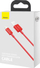 Kabllo USB Baseus Superior USB A në Lightning, 1 m, e kuqe