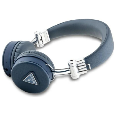 Kufje wireless Guess GUBH70PGTSPSB, Bluetooth 5.3, ENC, blu