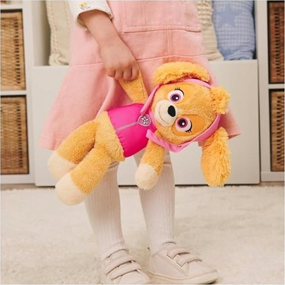 Lodër plushe Spin Master Paw Patrol Skye Take Along, 33cm, rozë