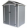 Kasolle kopshti Saska Garden Tool House, PVC, 181x135x210 cm, gri e errët
