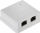 Prizë rrjeti RJ45 Double, kat.6 FTP, dyfish, e bardhë