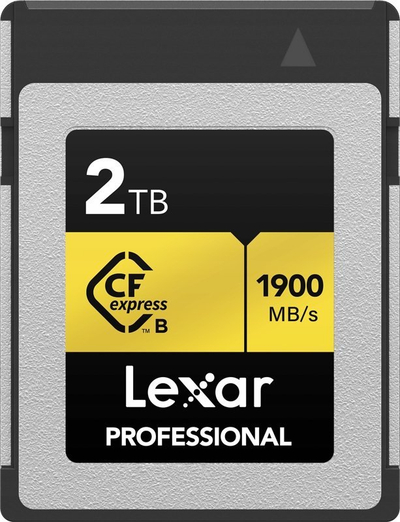 Kartë memorje Lexar Professional Gold Series, CFexpress Type B, 2TB, 1900MB/s, e zezë