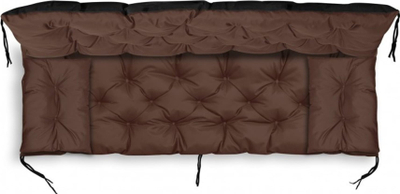 Set jastëkësh kopshti AIO, jastëk divani 100 x 60 x 50 cm, 2 jastëkë 42 x 42 cm, kafe