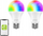 Llamba smart Gosund WB4, LED RGB, set me 2 copë, E27