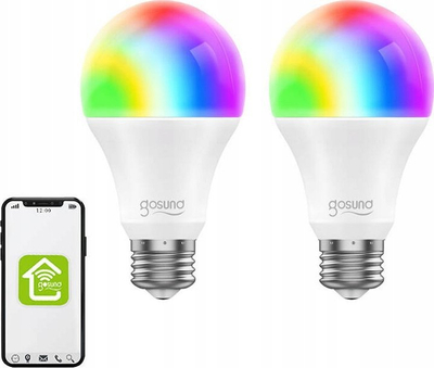 Llamba smart Gosund WB4, LED RGB, set me 2 copë, E27