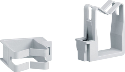 Kllamp vertikal për kabllo Legrand 020093, plastikë rezistente, set 2 copë, gri