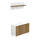 Set paradhomë Delphine 80x31,3x41,5Hcm (HM8876.11), bardhë