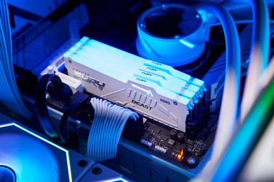 Modul i memories Kingston Fury Beast White RGB 32GB DDR5 5600 CL36, AMD EXPO