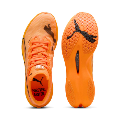 Atlete vrapimi Puma Deviate Nitro Elite 3, NITROFOAM ELITE, PWRPLATE, portokalli me të zezë
