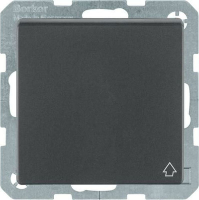Prizë Berker Schuko 47516086, 16A 250V, me kapak, antracit