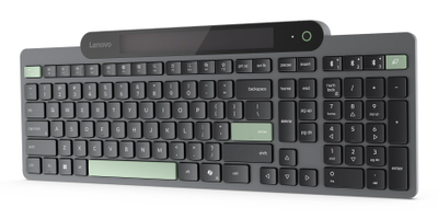 Tastierë Lenovo Home Office 4Y41R69489, Bluetooth, US English, e zezë jeshile