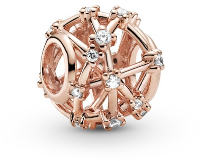 Rruazë për byzylyk Pandora Openwork Star Constellations Charm, ari rozë